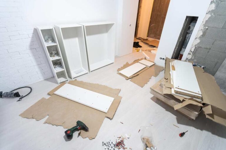 A room under renovation